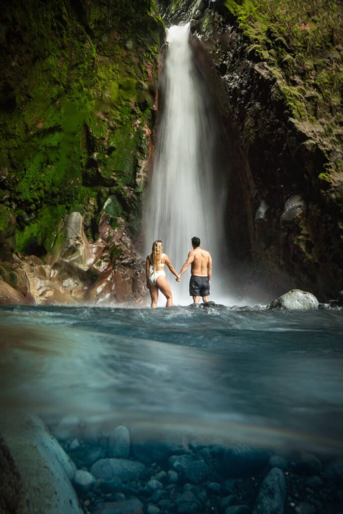 Waterfall and thermal pool combination experience at Sensoria